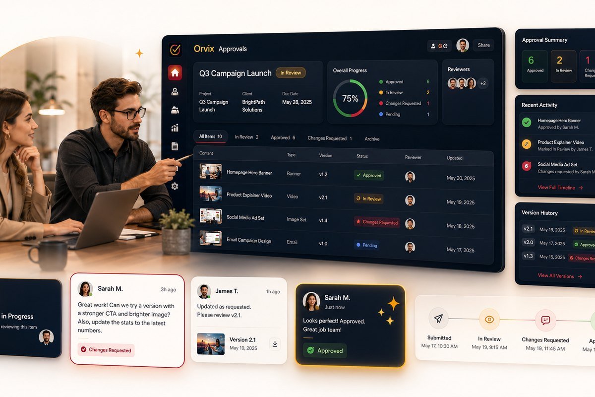 Client approval workflow