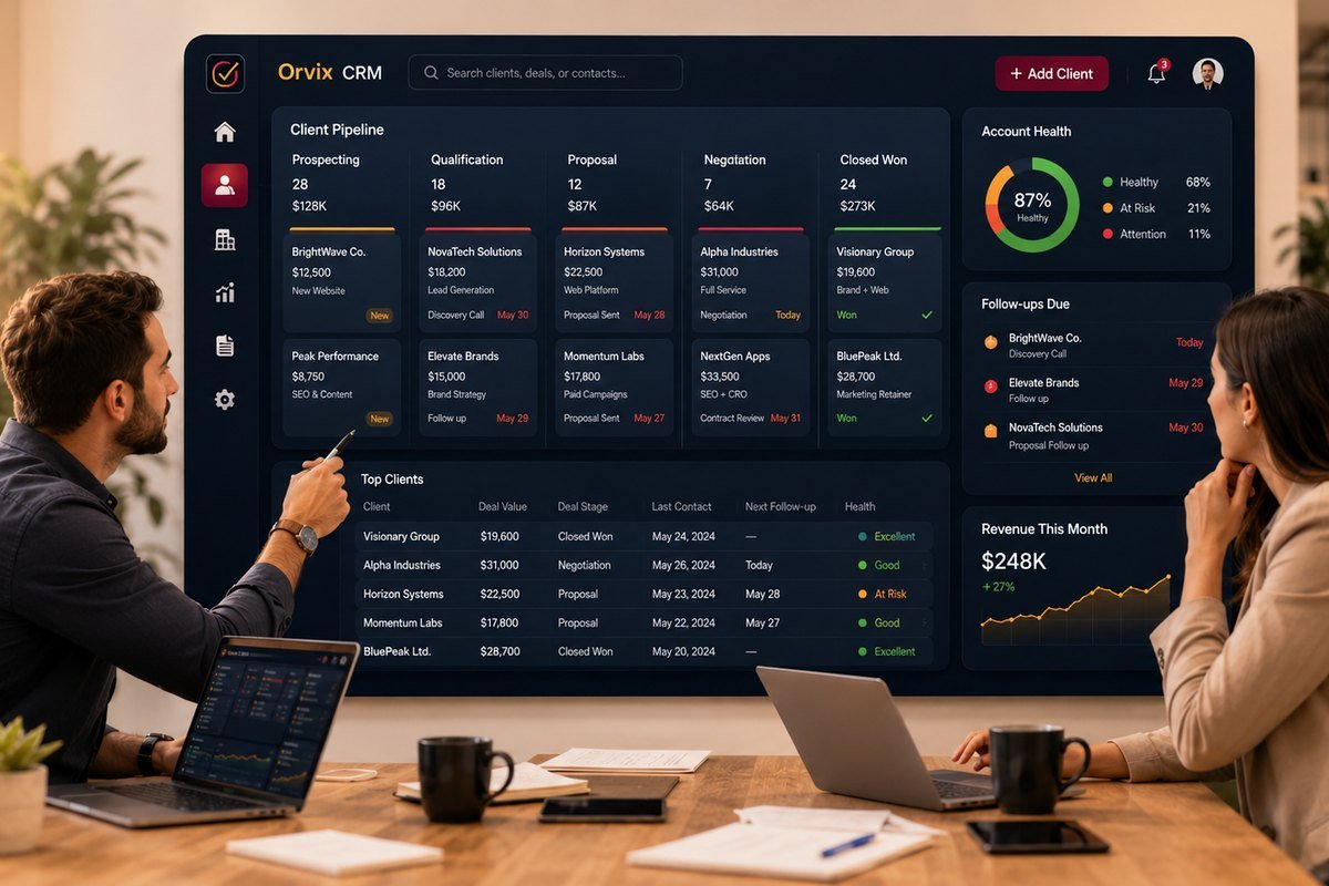 Client CRM for marketing agencies