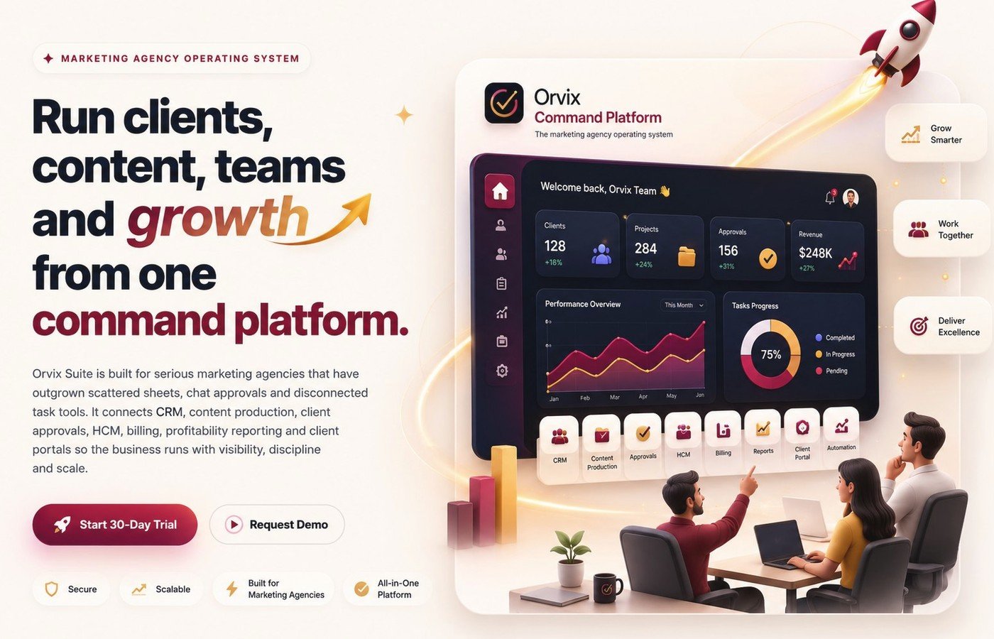 Accessible Orvix website and platform experience